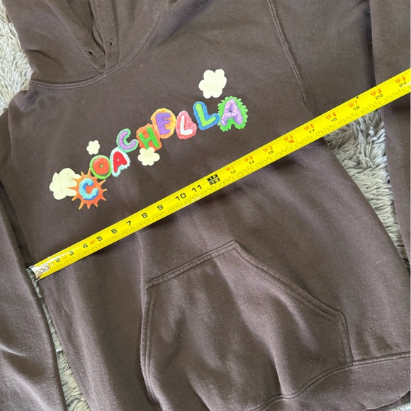 Coachella Valley Music & Arts Festival 2023 Hoodie Brown Graphic Pullover Size S - Picture 4 of 8